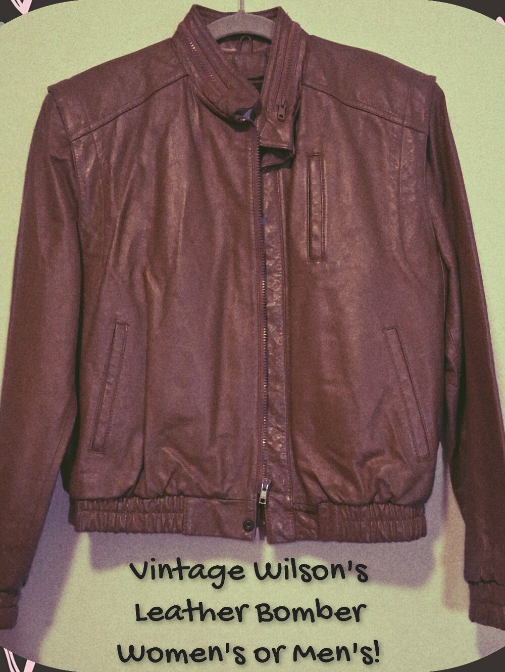 Vintage Wilson Brown Leather Jacket for Women Or Men